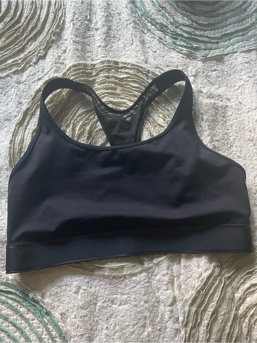 Victoria's Secret Black Racerback Sports Bra